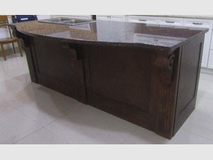 Kitchen Cabinet-Solid Wood-Coffee(Shaker)