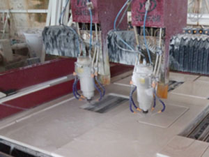 CNC machine for sink cut-out