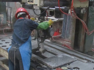 Machine polishing cut-out sides