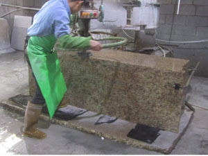 Machine polishing edges
