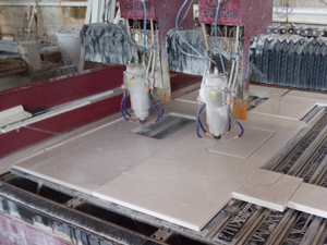 Sink Hole Cutting by CNC Machine for Quartz Countertops